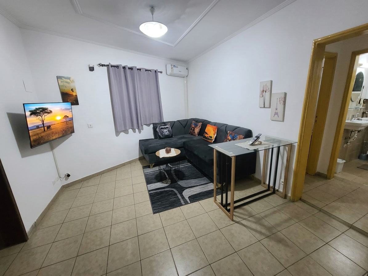 Chambre salon avec cuisine américaine
